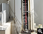Rubber tensile testing machine