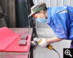 The cutting of wear-resistant rubber